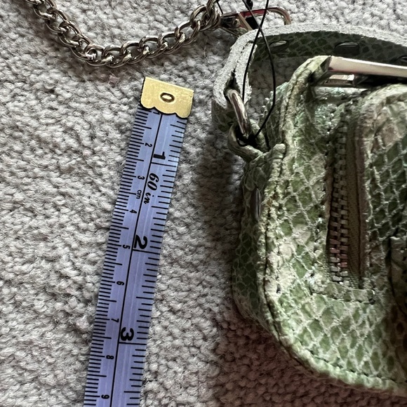 NUNOO Green Snake Print Mini Crossbody Molly Bag - Picture 4 of 7